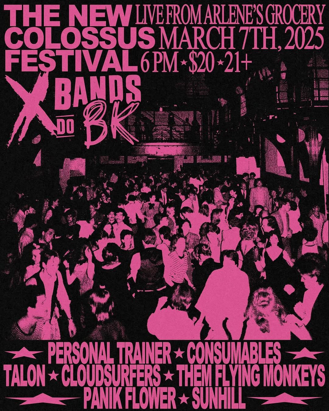 Bands Do BK Presents: Personal Trainer, Consumables, Talon, CLOUDSURFERS, Them Flying Monkeys, PANIC FLOWER, and Sunhill