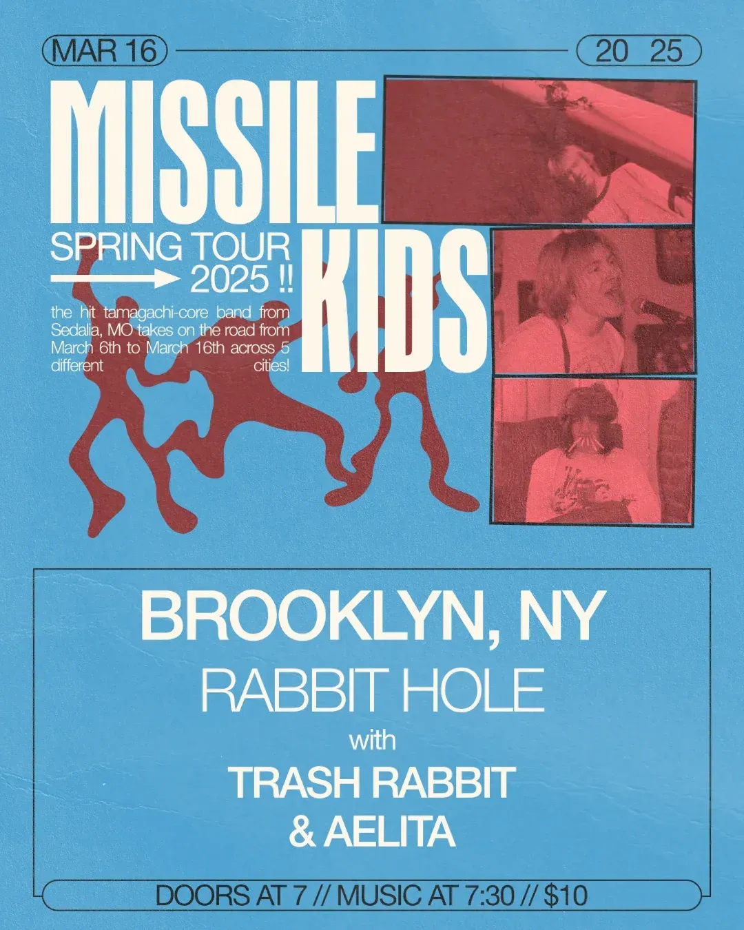 Missile Kids, TRASH RABBIT, and Aelita