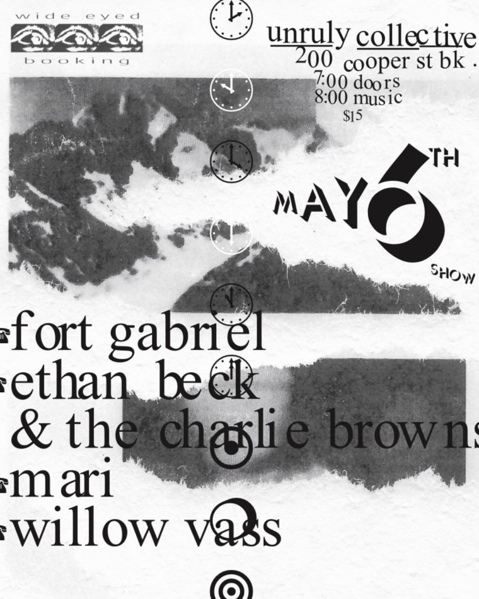Fort Gabriel, Ethan Beck & the Charlie Browns, Mari, and Willow Vass