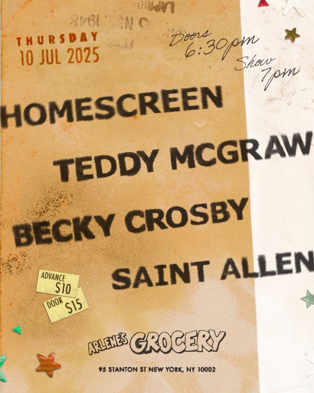 Homescreen, Teddy McGraw, Becky Crosby, and Saint Allen