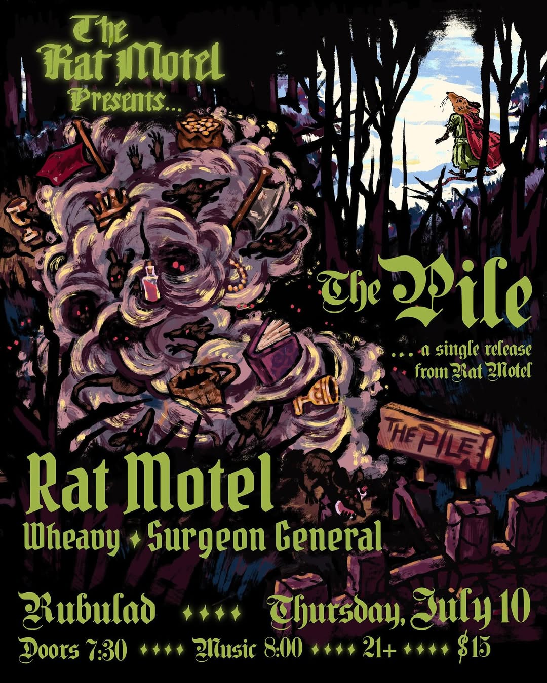 Rat Motel Single Release Show with Wheavy and Surgeon General