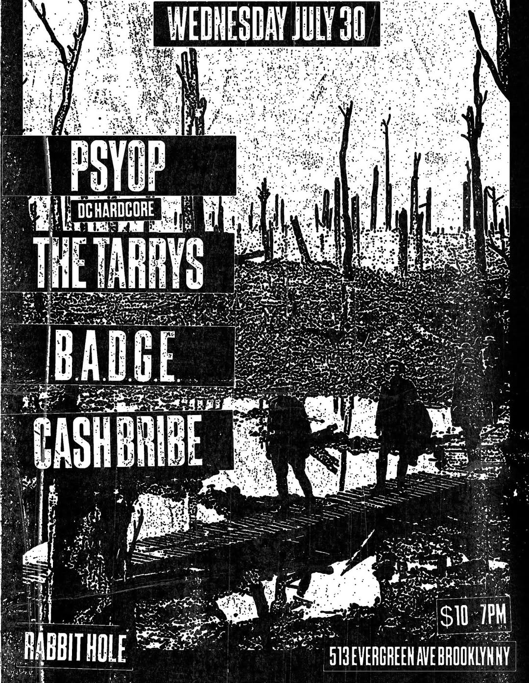 Psyop, The Tarrys, B.A.D.G.E., and Cash Bribe
