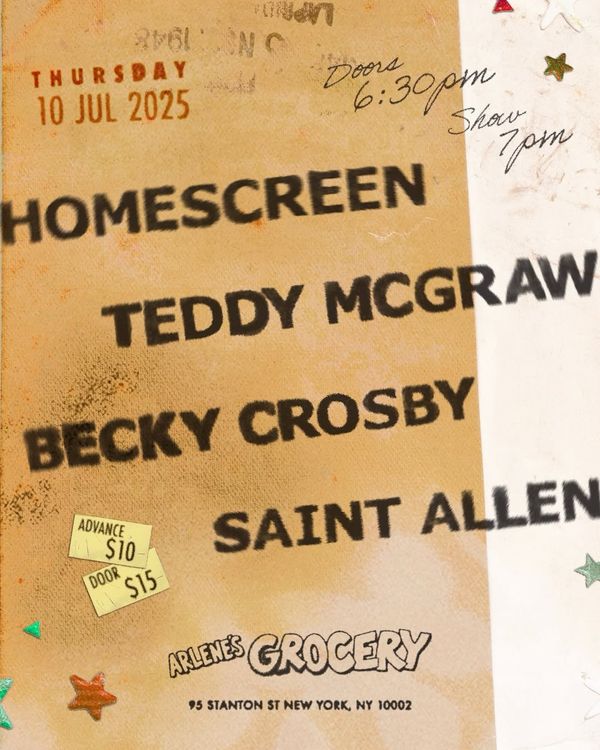 Homescreen, Teddy McGraw, Becky Crosby, and Saint Allen