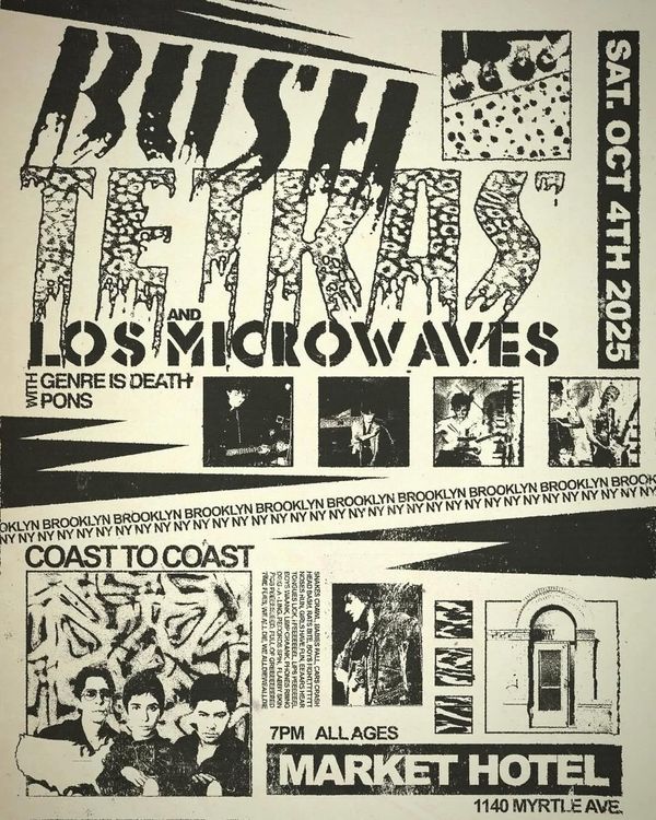 Bush Tetras, Los Microwaves, Pons, and Genre Is Death